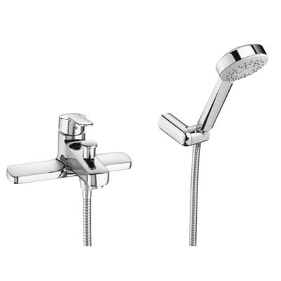 Victoria V2 Chrome Deck Mounted Bath Shower Mixer