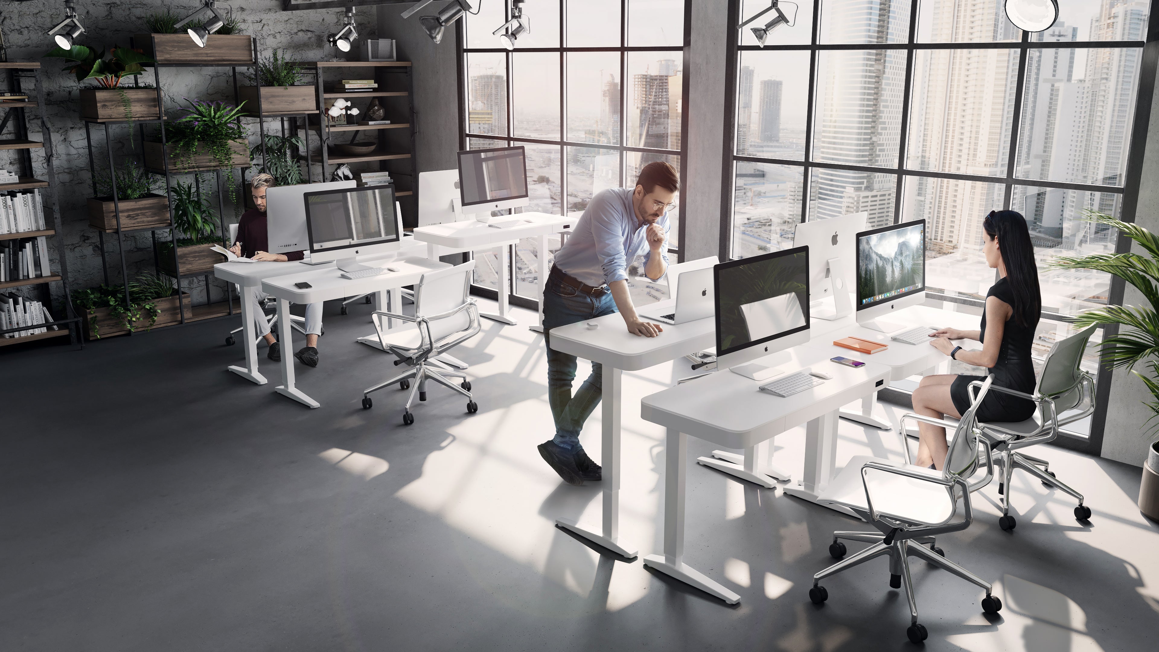 Smart Desk Height Adjustable (Glass Top)