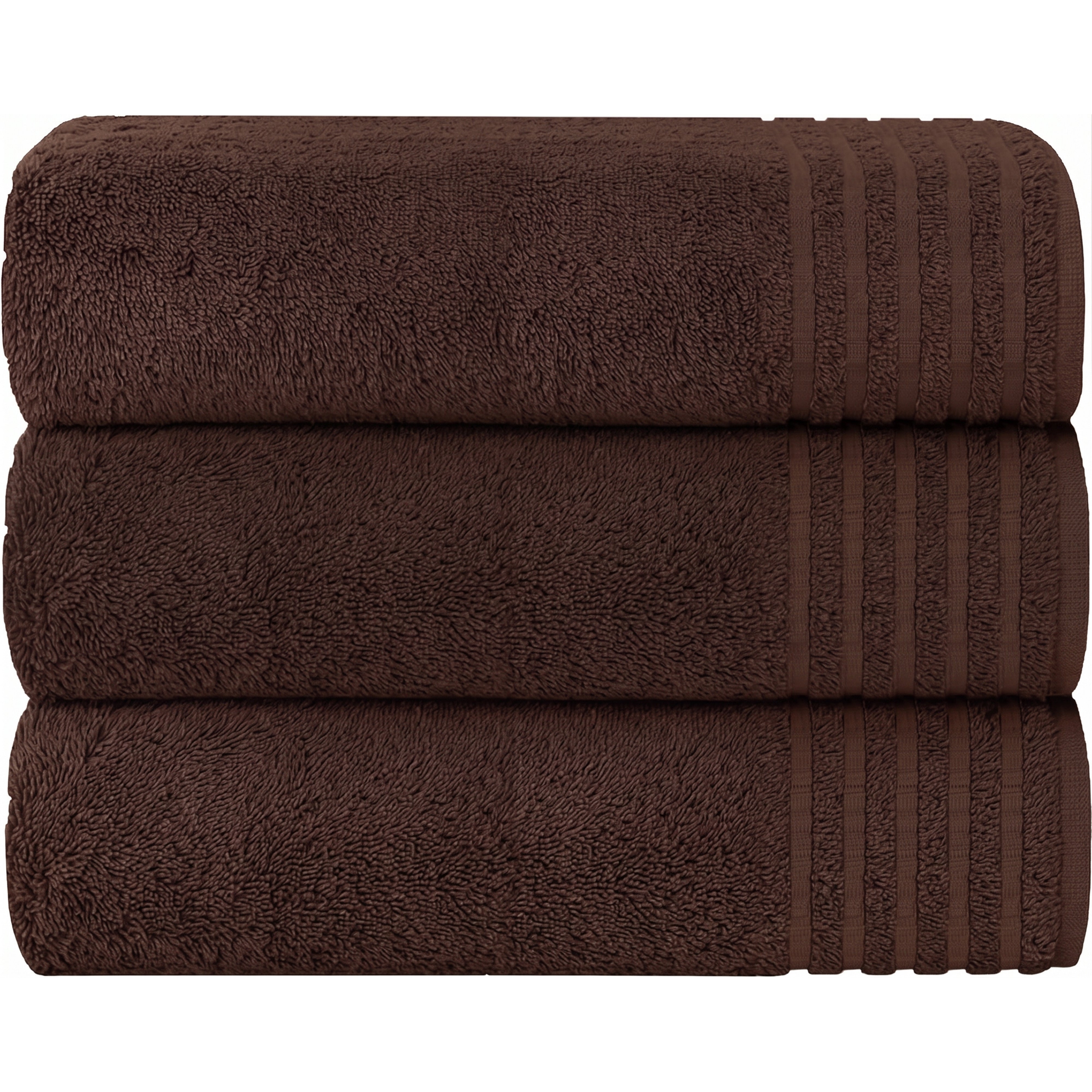 3 Pack Monaco Extra Large Bath Sheets Cotton 500GSM Highly Absorbent Towels Set for Home Gym Beach by OLIVIA ROCCO