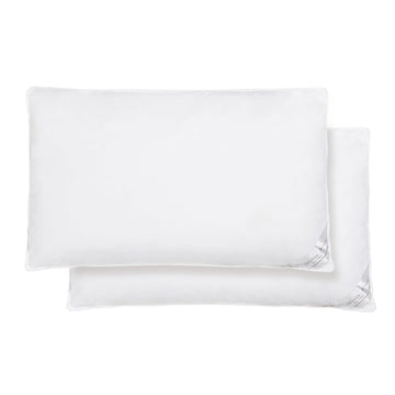 2 Pack Luxury Hotel Quality Duck Feather and Down Pillows Pair Hypoallergenic Premium Filling for Superior Comfort and Support by OLIVIA ROCCO