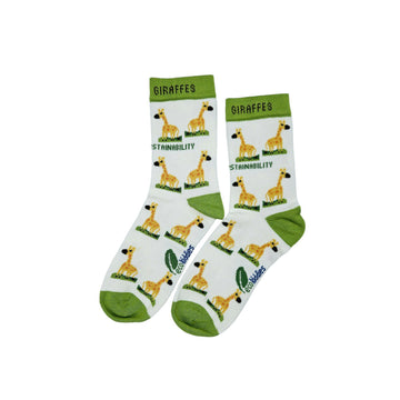 GRINNING GIRAFFE ORGANIC COTTON KIDS SOCKS