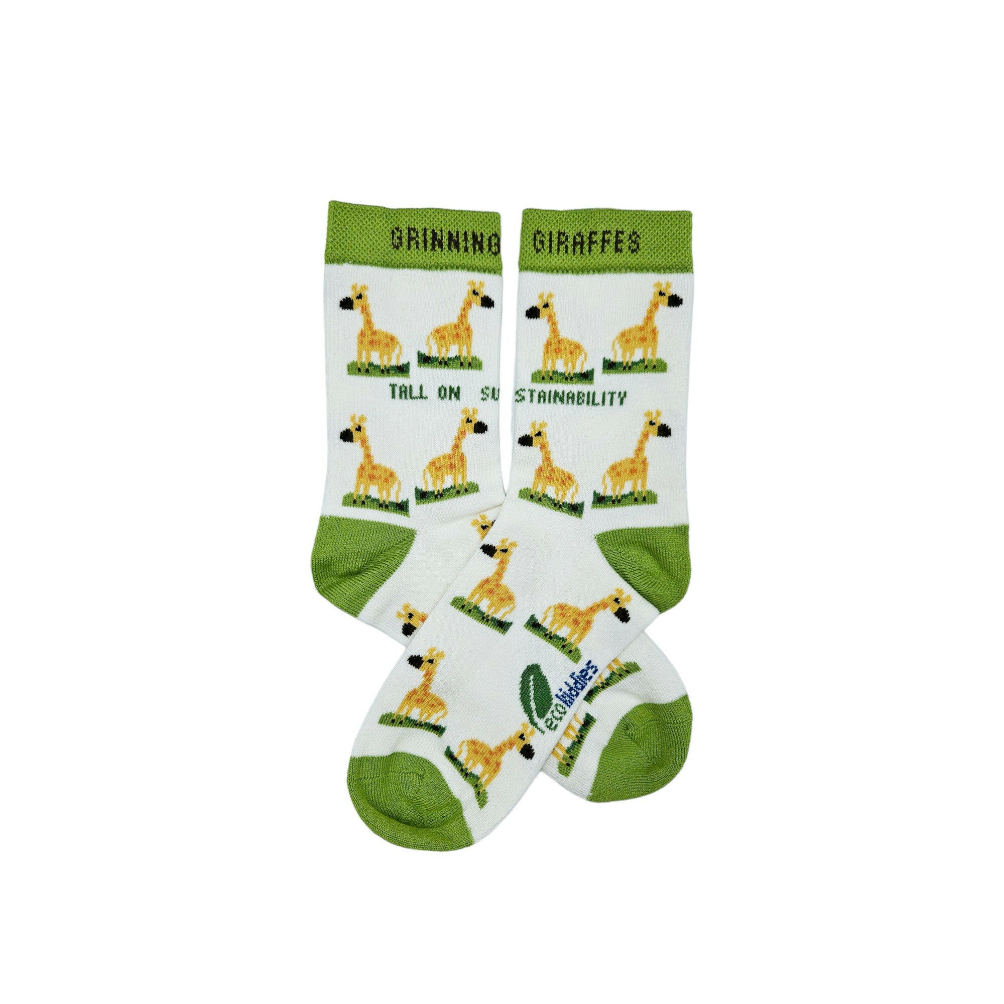 GRINNING GIRAFFE ORGANIC COTTON KIDS SOCKS