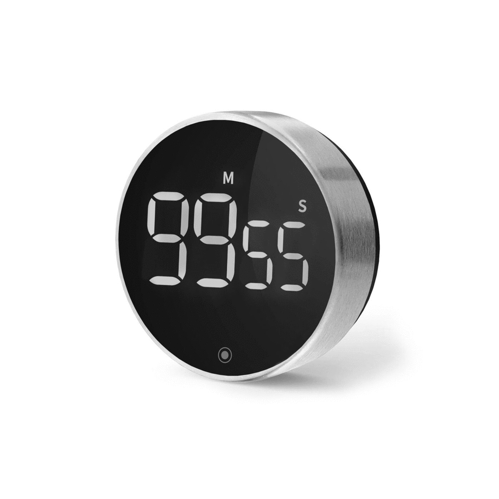 Zack Cundo Stainless Steel Magnetic Digital Kitchen Timer - Premium German Design