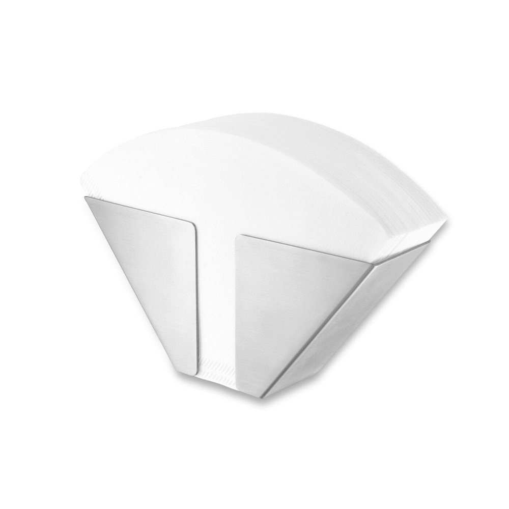 Zack Nuno Premium Brushed Stainless Steel Coffee Filter Bag Holder - Award-Winning German Design