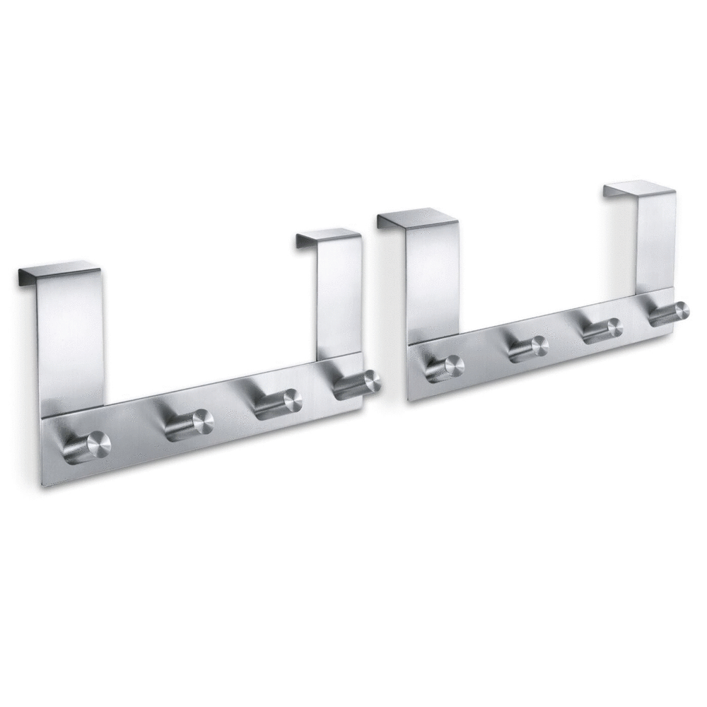 Zack Exit Premium Brushed Stainless Steel Door Hook Rack - Award-Winning German Design
