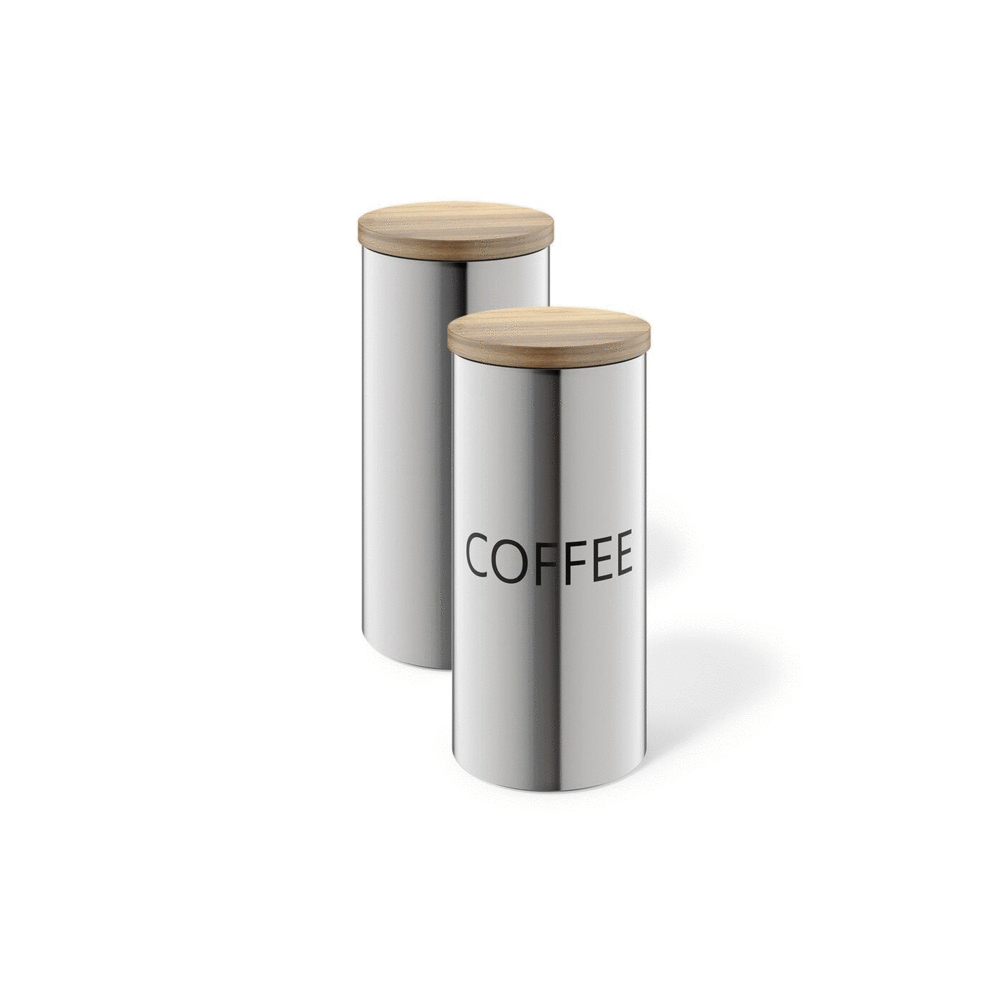 Zack Cera Premium 1.4L Brushed Stainless Steel Storage Canister - Aroma-Sealing Kitchen Luxury