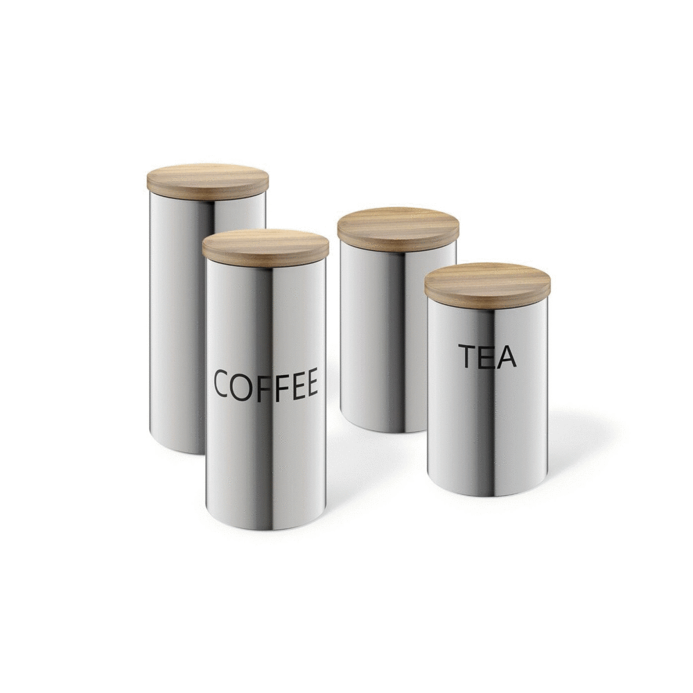Zack Cera Premium 1.4L Brushed Stainless Steel Storage Canister - Aroma-Sealing Kitchen Luxury