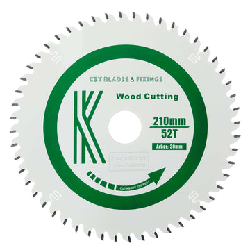 210mm x 30mm x 2.4mm 52 Tooth Track/Circular Circular Saw Blade - 2402