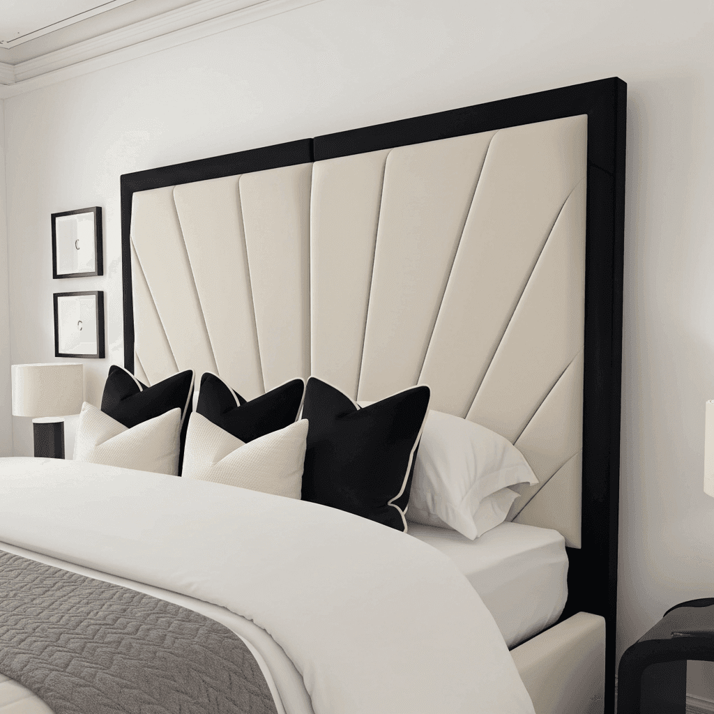 Sunrise Bed Frame – Handmade UK Bed with Floor-Standing Headboard