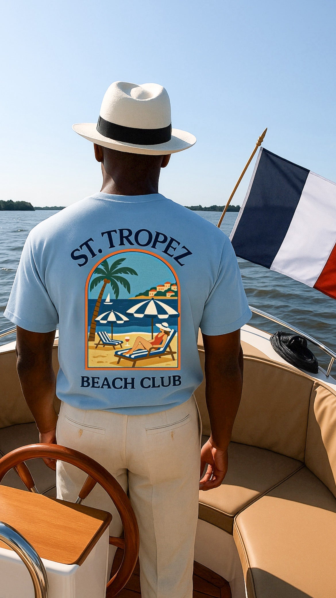 St. Tropez T-Shirt | Light Blue