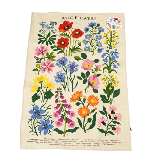 Rex Cotton tea towel - Wild Flowers