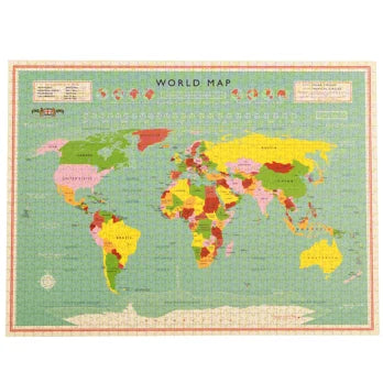 Rex London Jigsaw puzzle (1000 pieces) - World Map