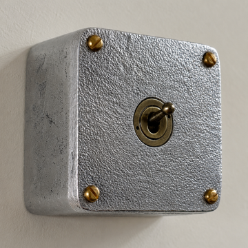 Single Gang 2 Way Surface Mounted Conduit Toggle Light Switch | Solid Cast Metal