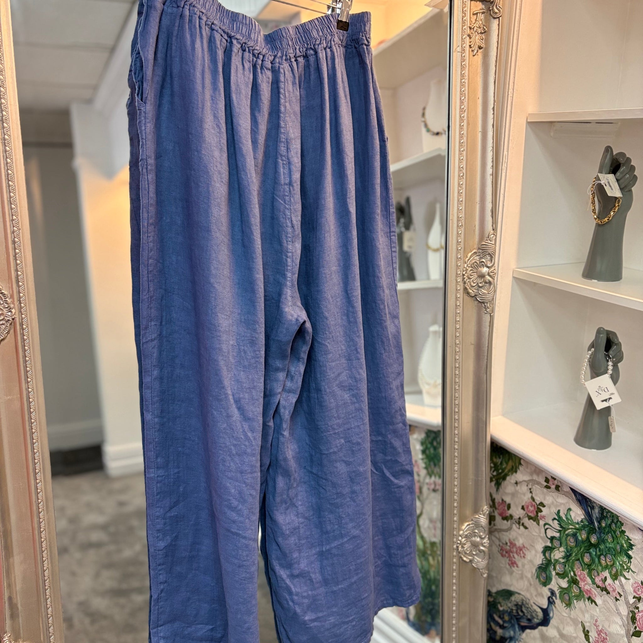 Luxtyle Linen Trousers | Wide Leg Summer Pants UK 8–20