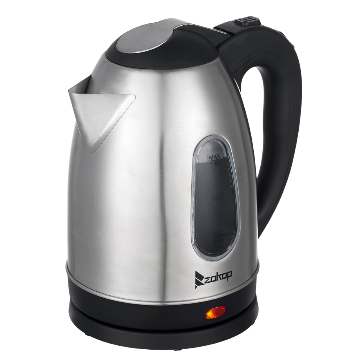 HD-1802S 220V 2000W 1.5L Stainless Steel Electric Kettle with Water Window
