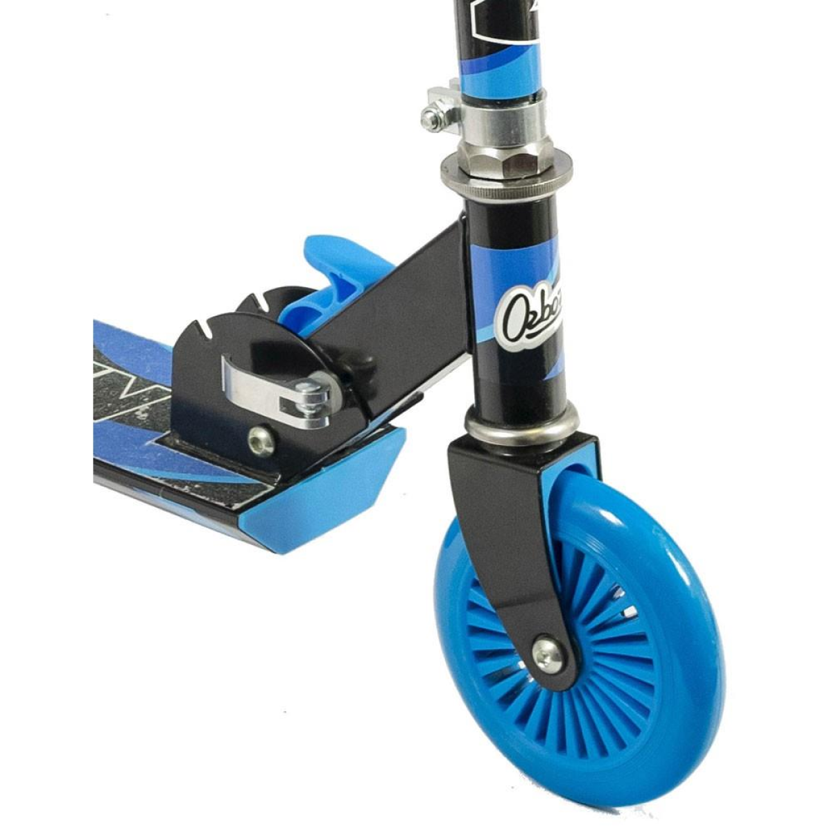 Ozbozz Blue and Black Nebulus Scooter Chrome Finish- SV15398