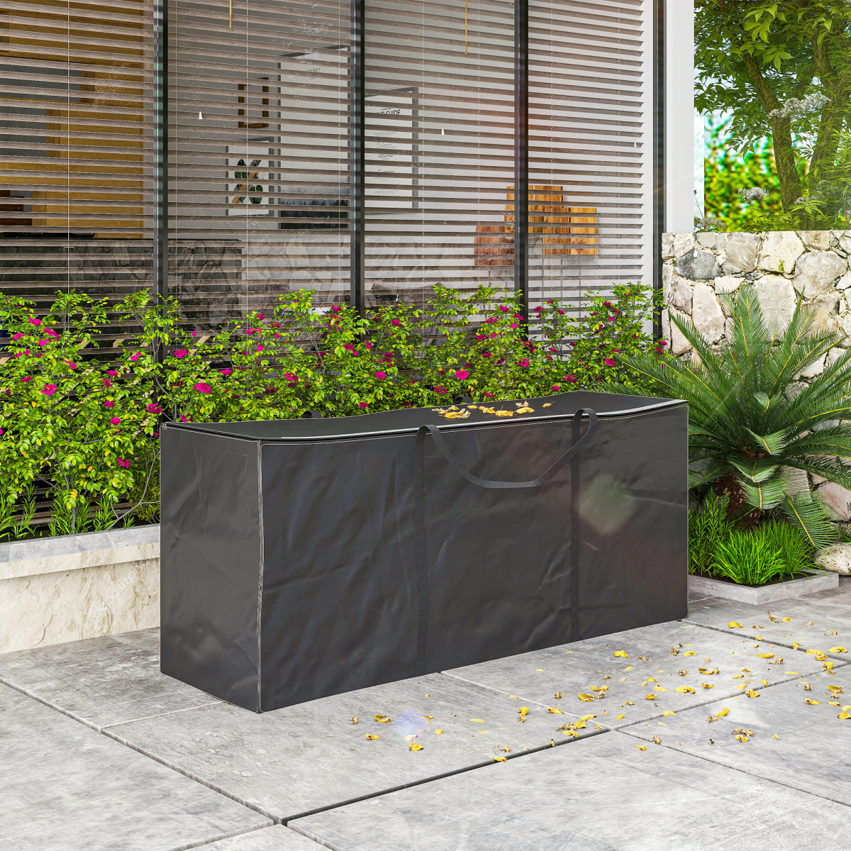 Outsunny 720 L Garden Furniture Cushion Storage Bag, 600D Oxford Fabric