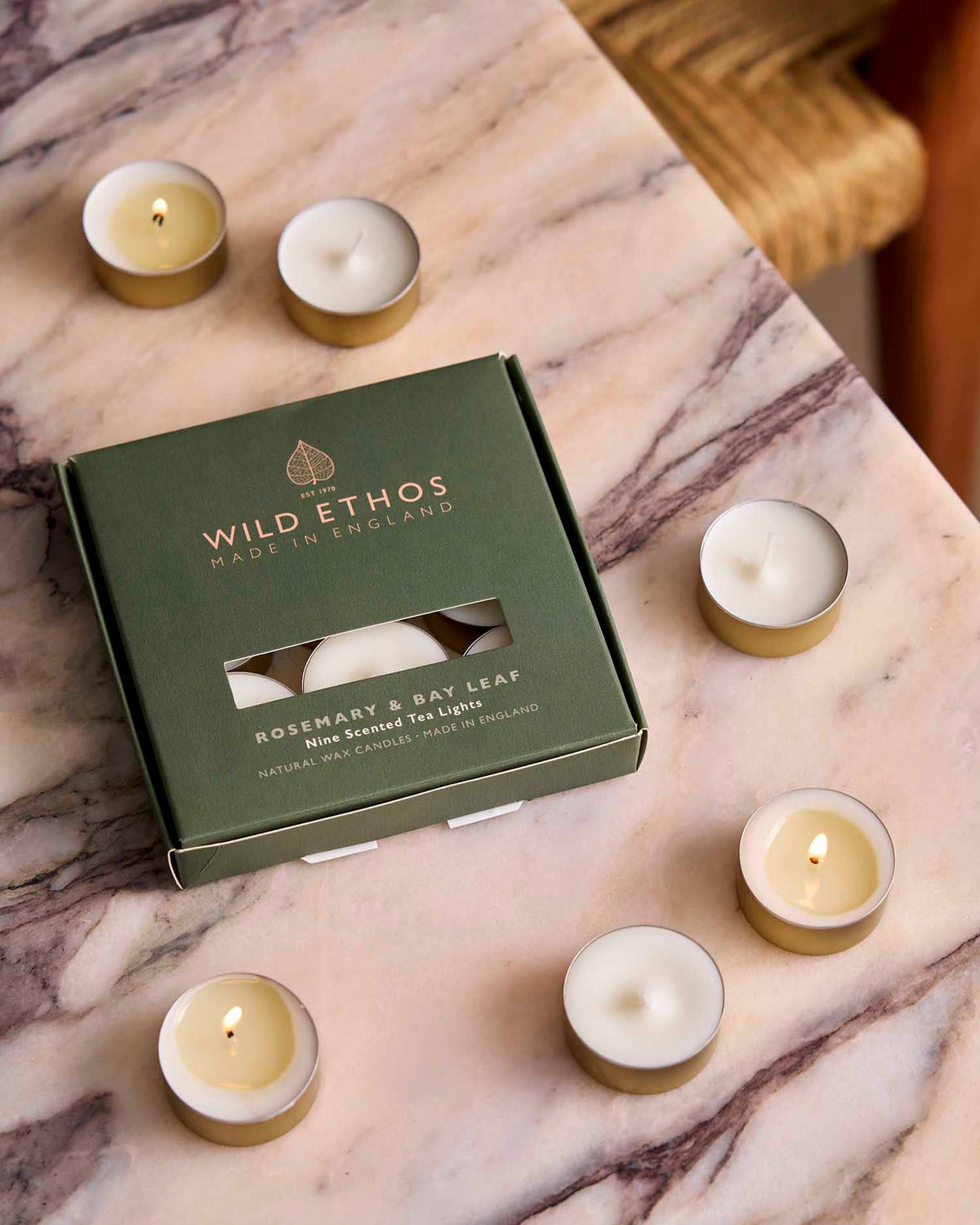 Rosemary & Bay Leaf Scented Tealights