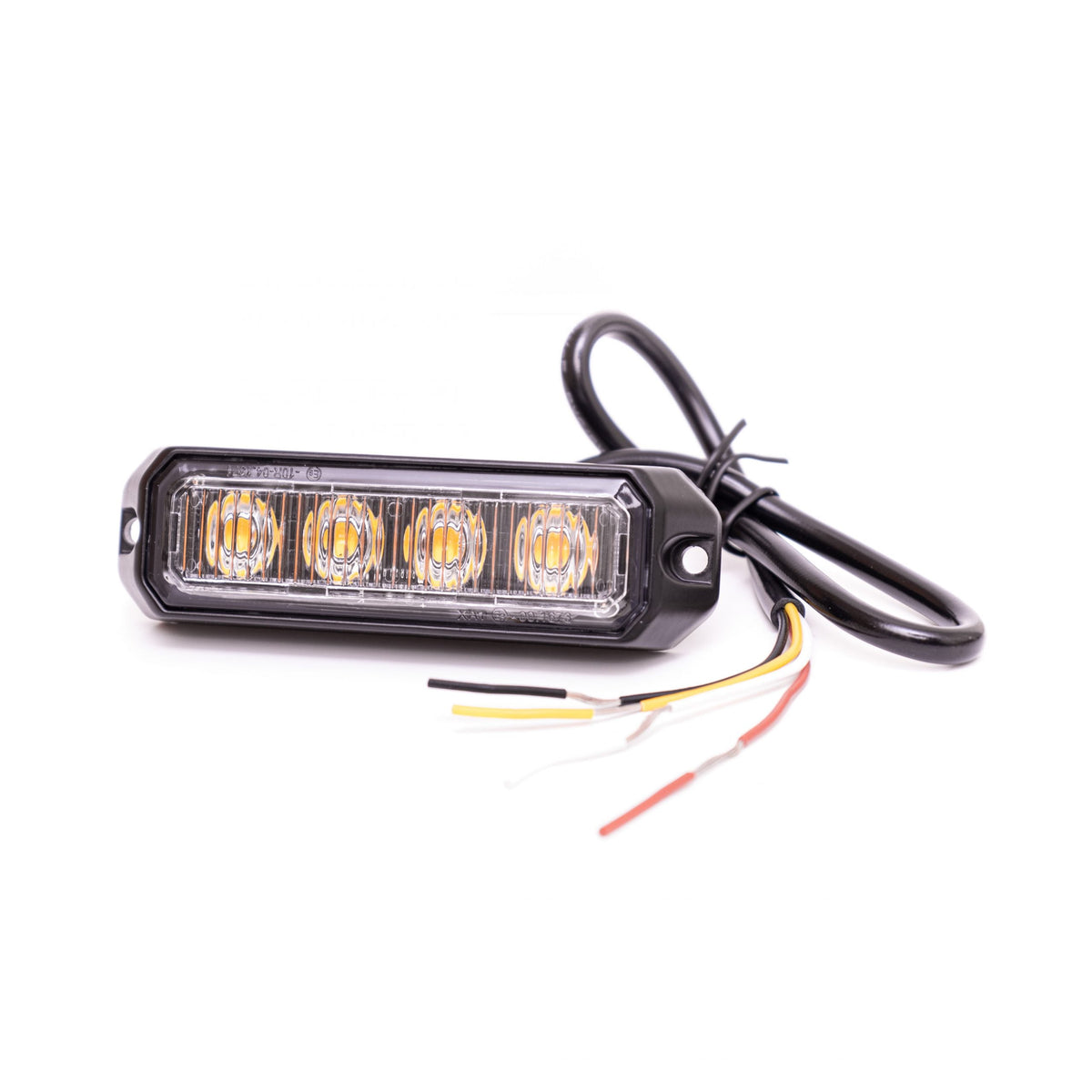 Ultra Bright ECE R65 Amber LED Warning Strobe Lamp | Surface Mount | 12/24V