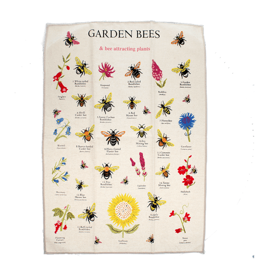 Rex Cotton tea towel - Garden Bees
