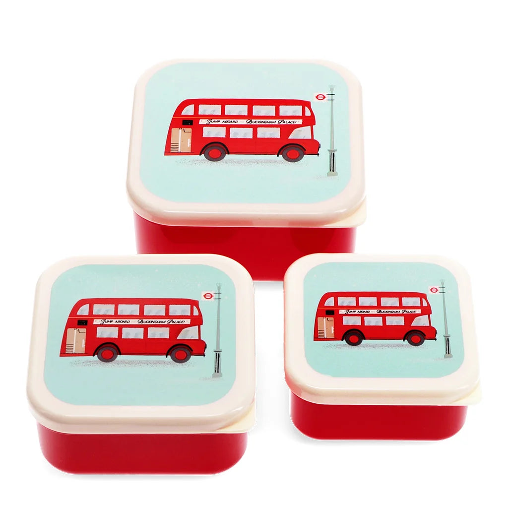 Rex Snack boxes (set of 3) - TfL Routemaster Bus