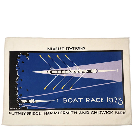 Rex Cotton tea towel - TfL Vintage Poster "Boat Race"