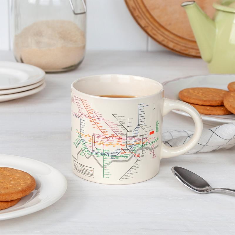 Rex Ceramic Mug - TfL Vintage Poster "Tube Map"
