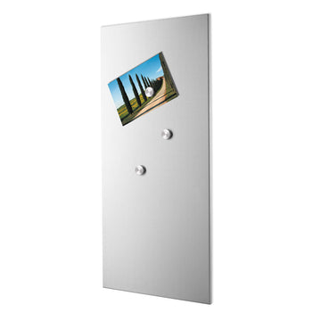 Zack Percetto Premium Brushed Stainless Steel 75cm Magnetic Board - German Innovation