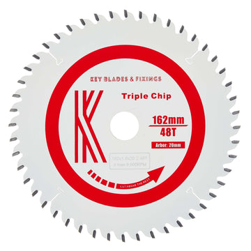 162mm x 20mm x 1.8mm 48 Tooth TCG Track Circular Saw Blade (Solid Surface) - 3205