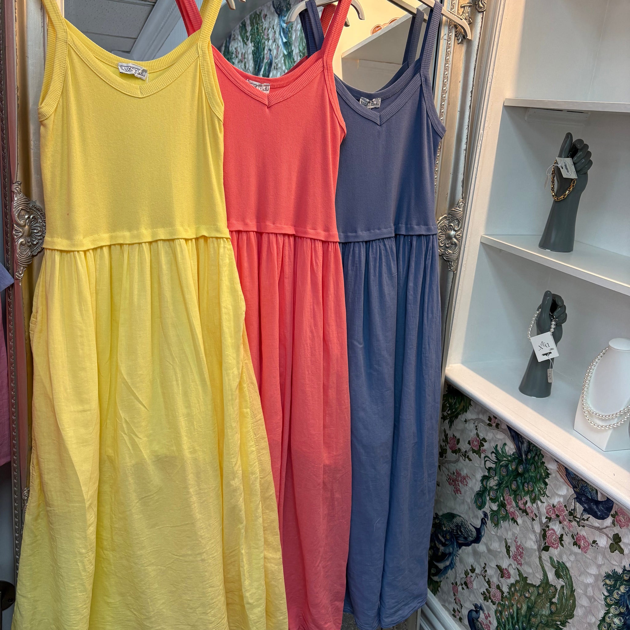 Luxtyle Ribbed Top Dress – One Size Fits 8–18