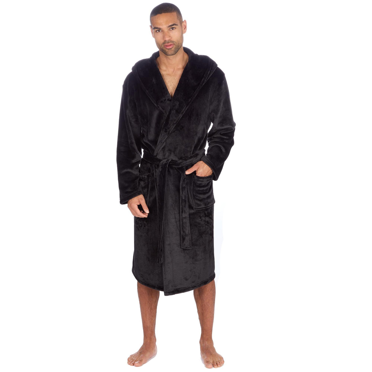 Cargo Bay Soft Touch Fleece Hooded Dressing Gown