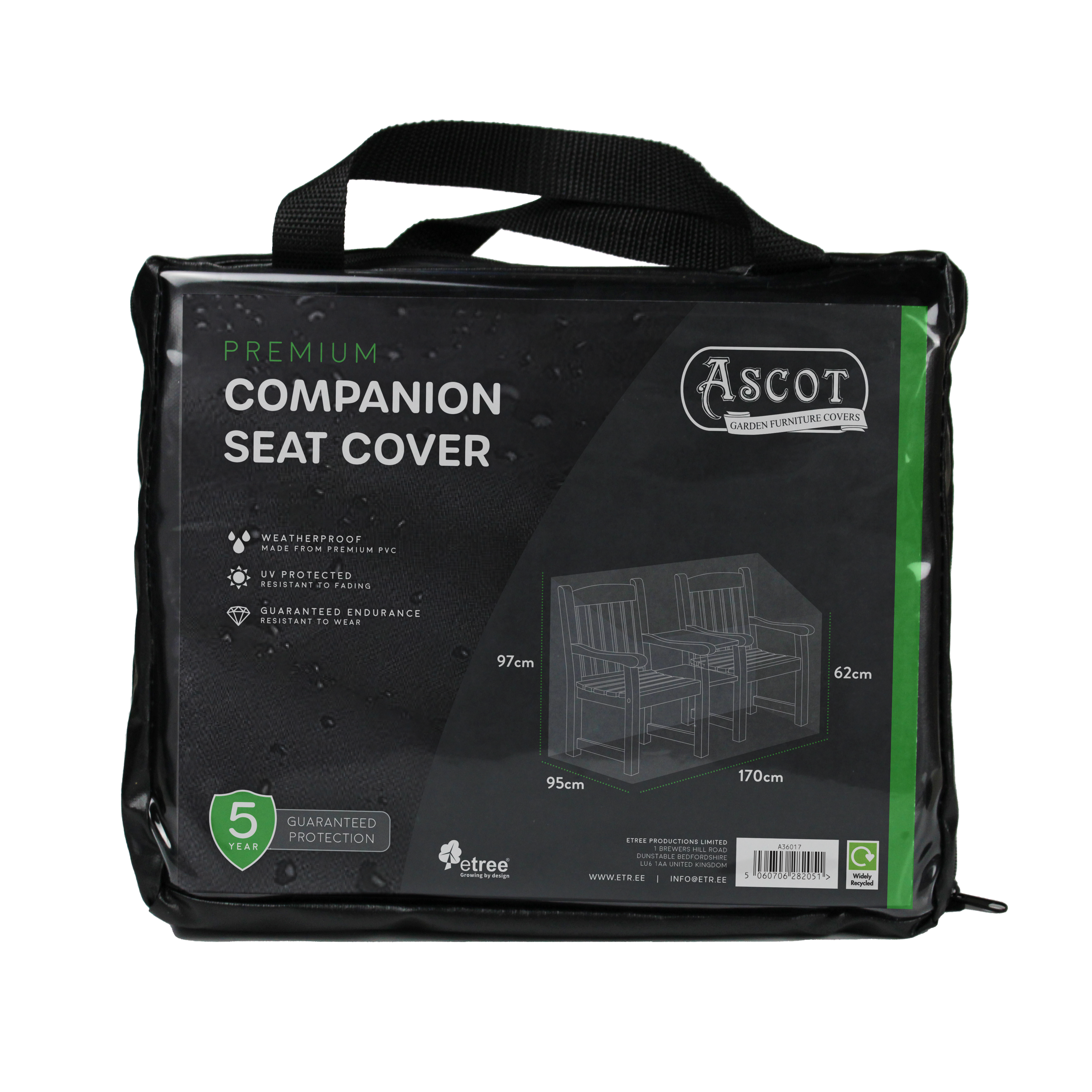 Premium Companion Seat Cover - 170 X 95 X 62/97 (H) cm