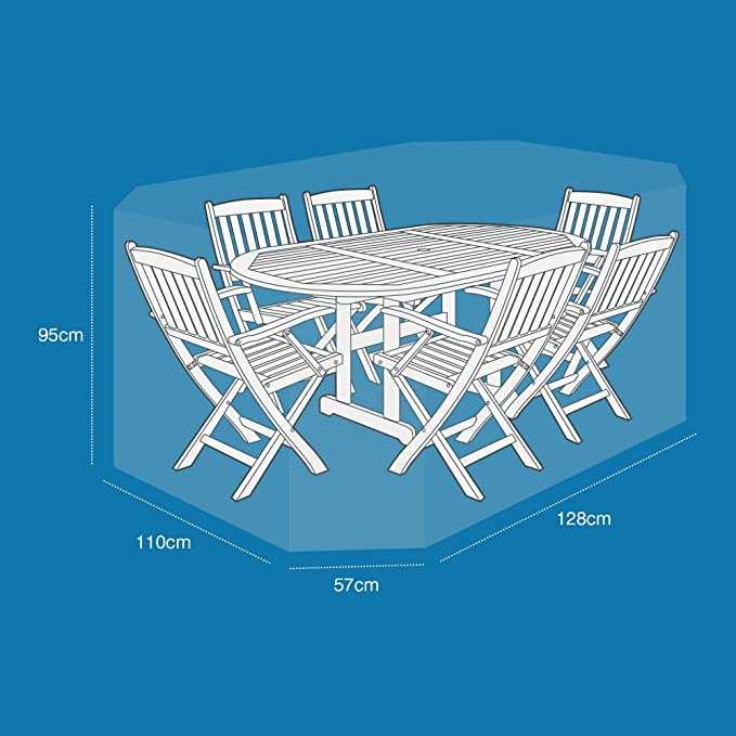 Standard Medium Oval Patio Cover, Reversible Green & Black [36058]