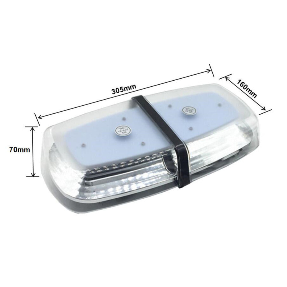 Amber Roof Strobe Light Emergency Beacon Flashing Warning Mini Lightbar
