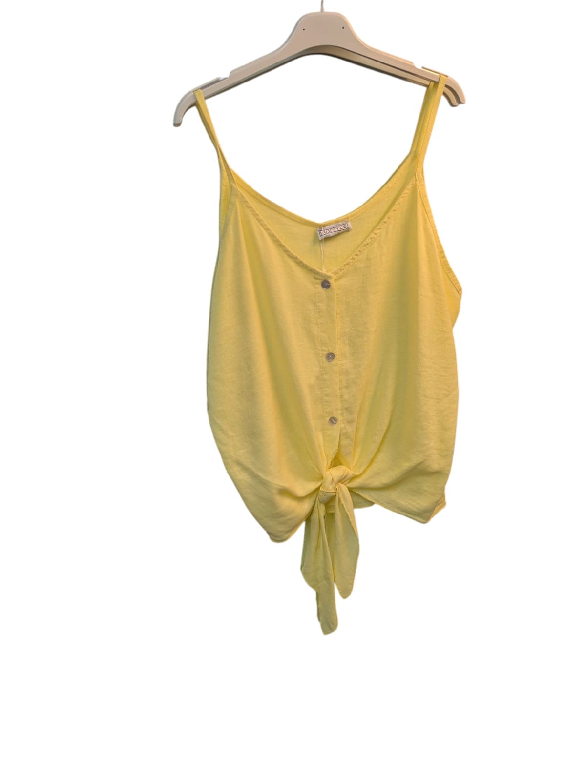 Luxtyle Strappy Tie Front Vest Top | Summer Cami | Sizes Up to 14 | 10 Colours