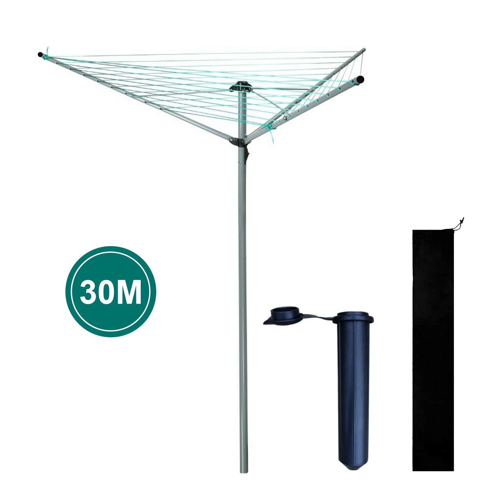 3/4 Arm Rotary Washing Line Clothes Airer