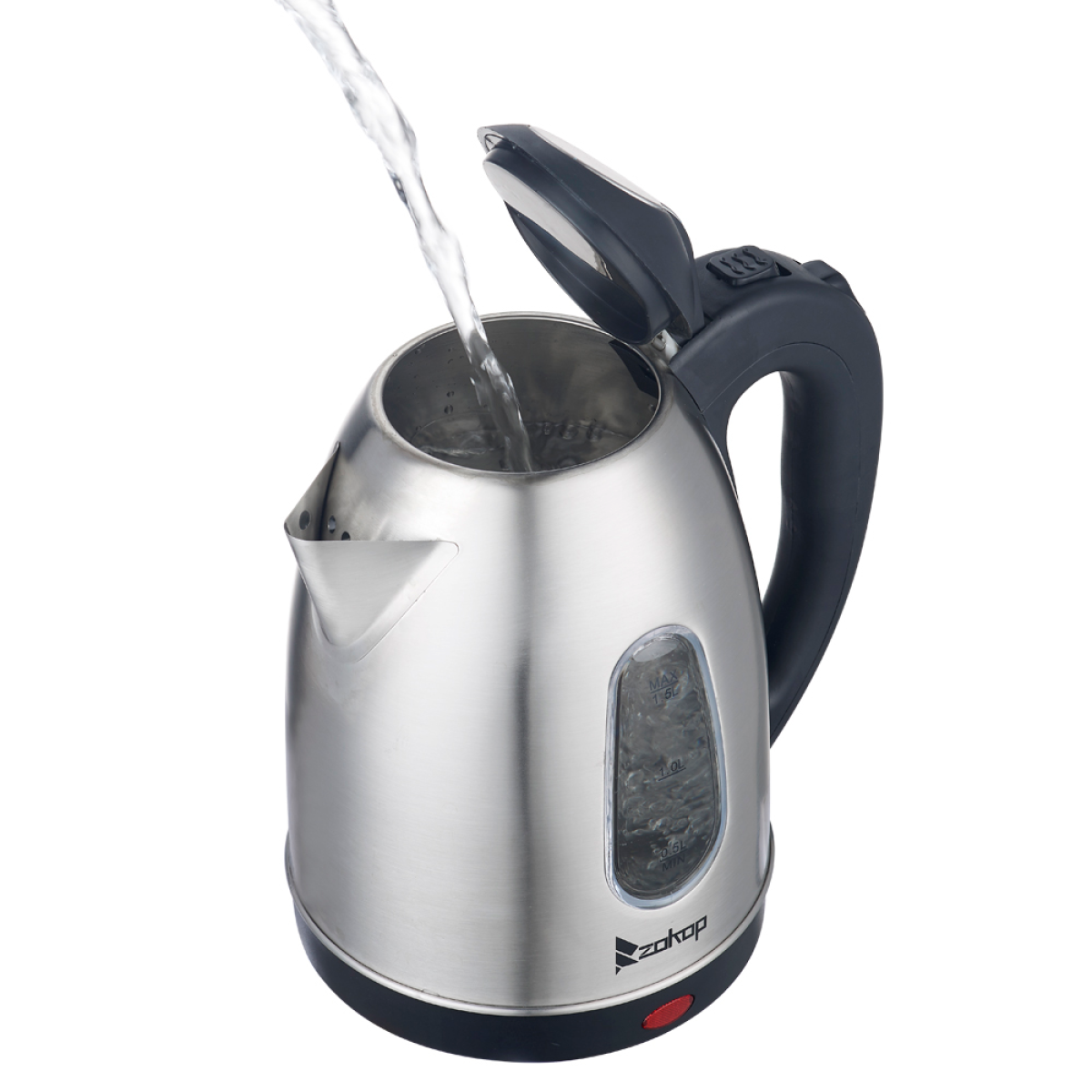 HD-1802S 220V 2000W 1.5L Stainless Steel Electric Kettle with Water Window