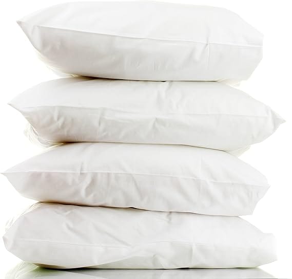 4 Pack Super Bounce Back Pillows  Luxury Premium Fibre Filling for Superior Comfort and Support by OLIVIA ROCCO