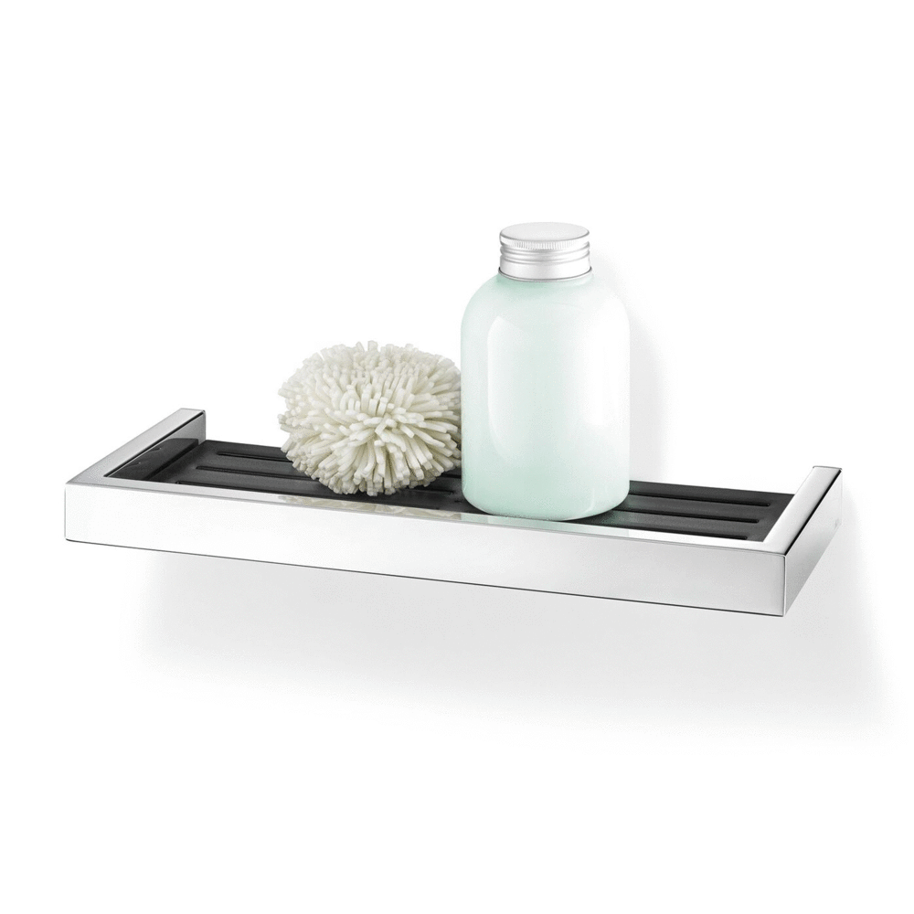 Zack Linea Polished Stainless Steel Shower Shelf 35.2 cm - Premium Bathroom Storage