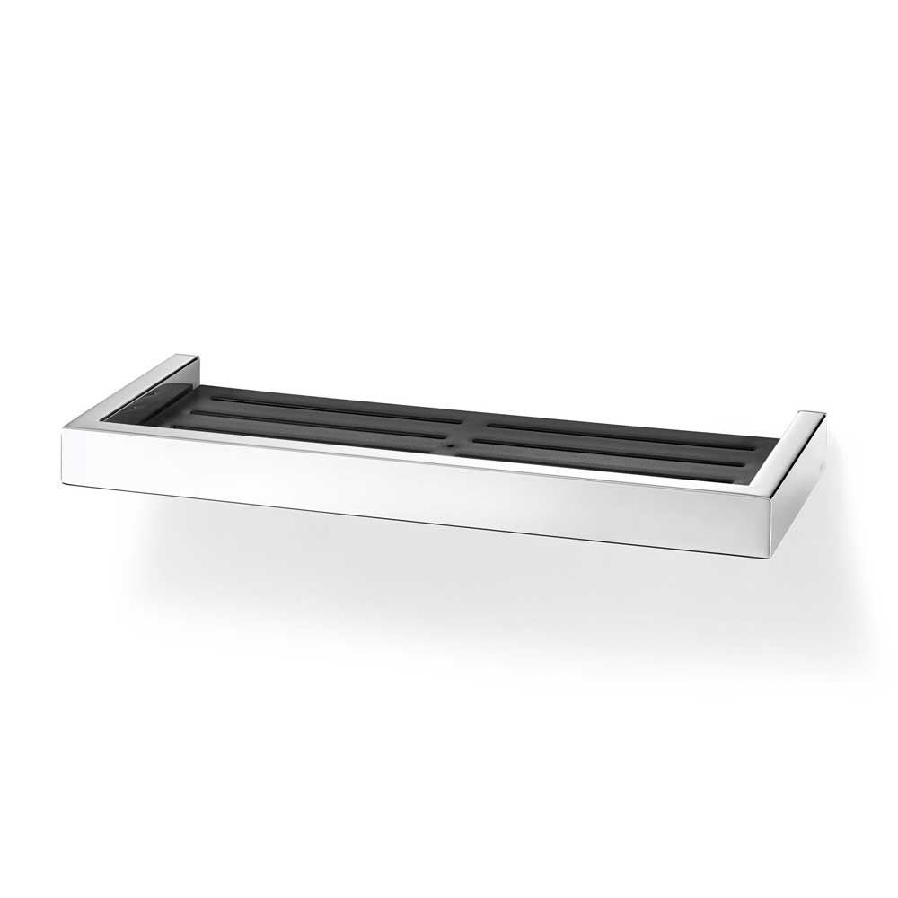 Zack Linea Polished Stainless Steel Shower Shelf 35.2 cm - Premium Bathroom Storage