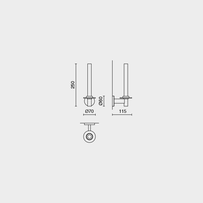 Zack Scala Polished Stainless Steel Spare Toilet Roll Holder - Premium Bathroom Organisation