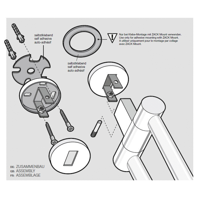 Zack Scala Polished Stainless Steel Swivelling Towel Rail - Premium Rotating Luxury