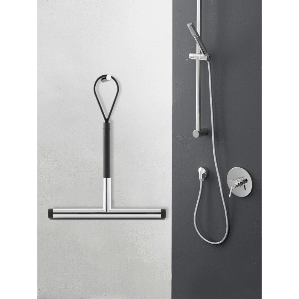 Zack Jaz Polished Stainless Steel Short Handle Squeegee 40082