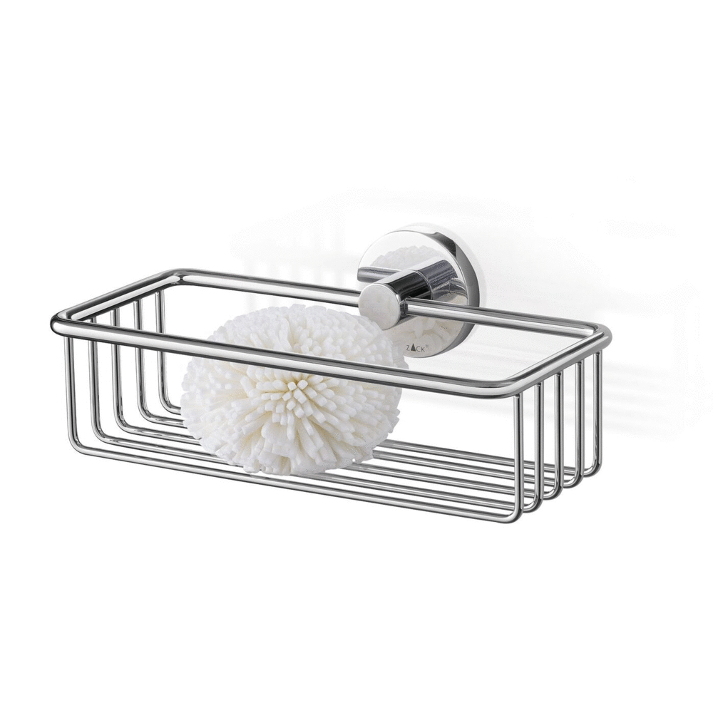 Zack Scala Polished Stainless Steel 23.5 cm Shower Basket 40084