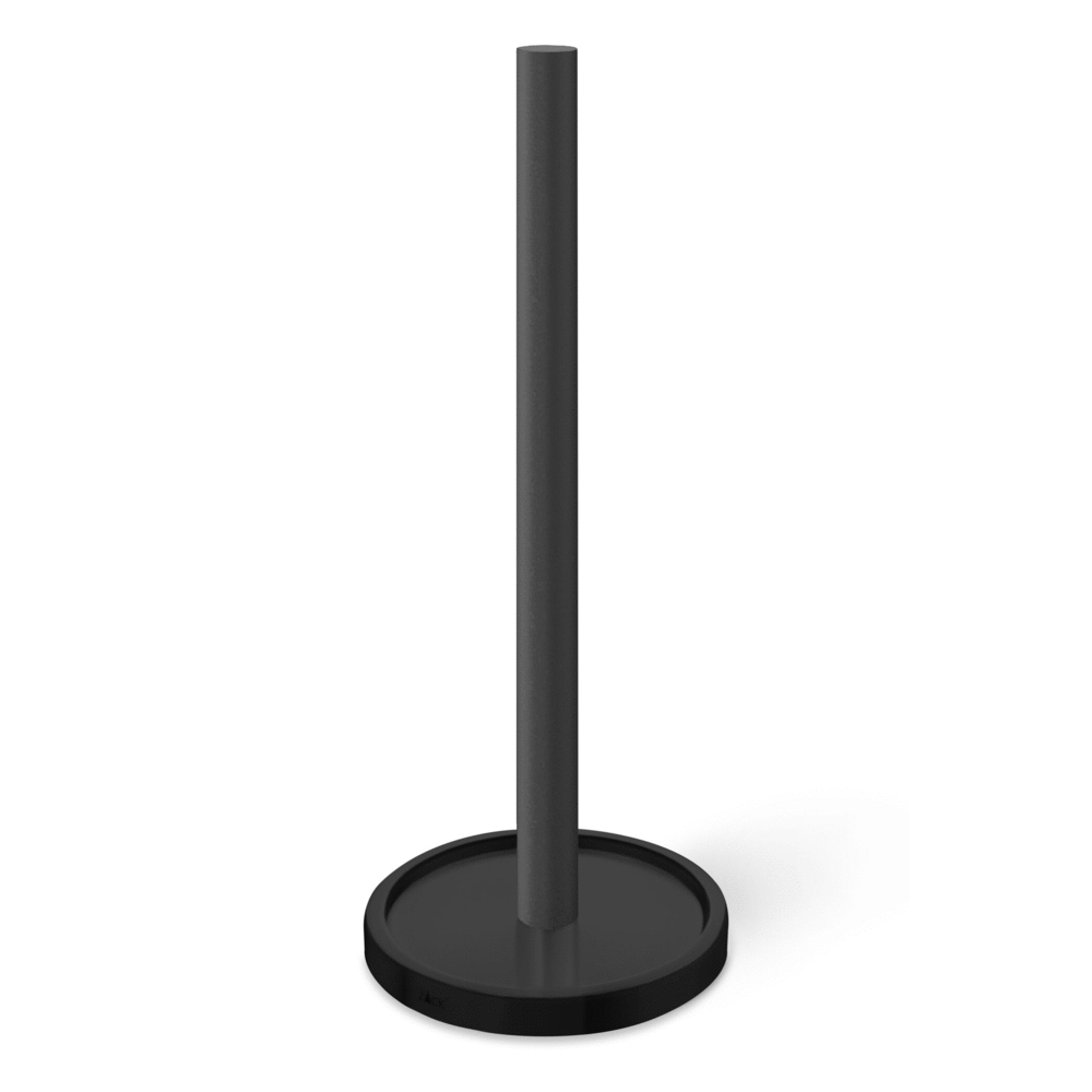 Zack Mimo Black Stainless Steel Spare Toilet Roll Holder 40286