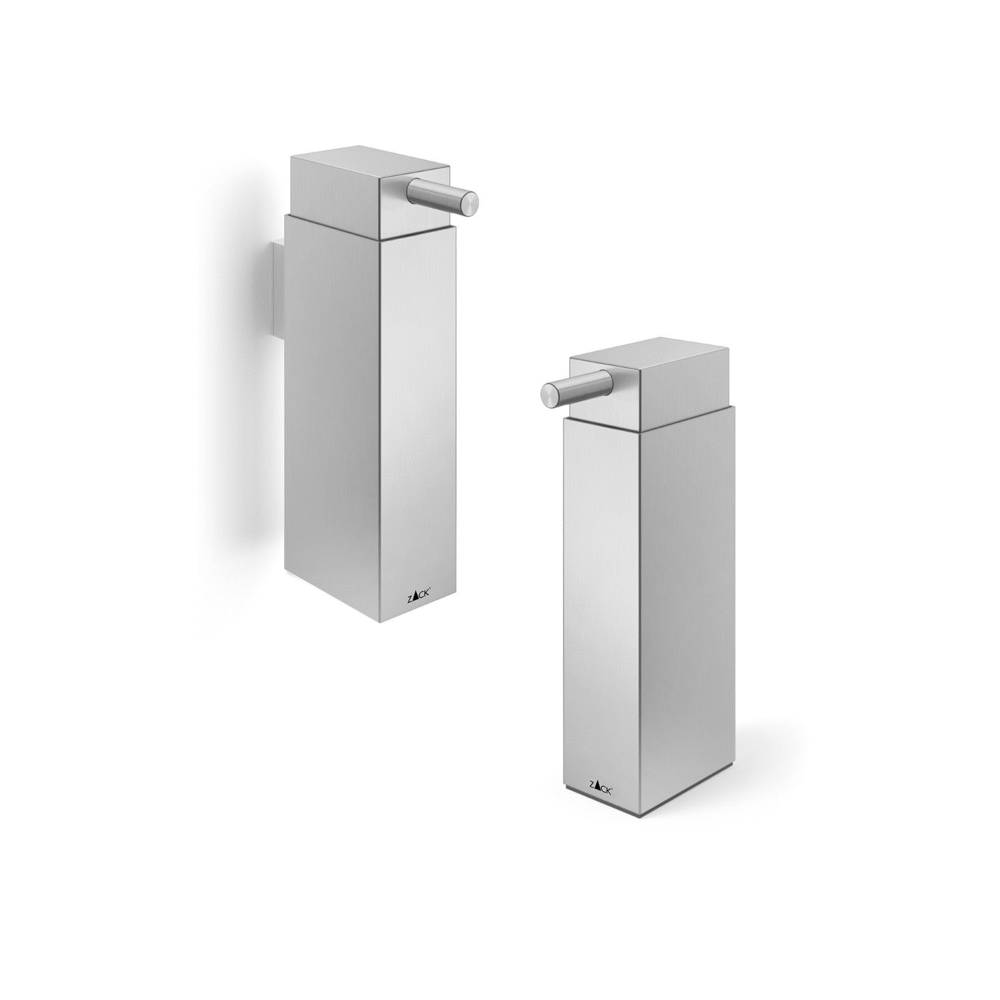 Zack Linea Premium Brushed Stainless Steel Soap Dispenser - Elegant Lotion Dispenser 40369