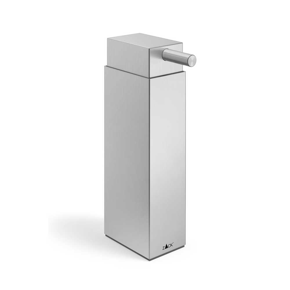 Zack Linea Premium Brushed Stainless Steel Soap Dispenser - Elegant Lotion Dispenser 40369