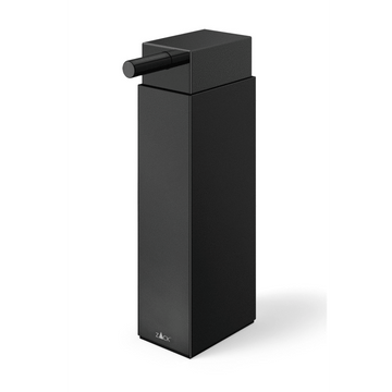 Zack Linea Premium Black Soap Dispenser - Powder Coated Stainless Steel Free Standing Design