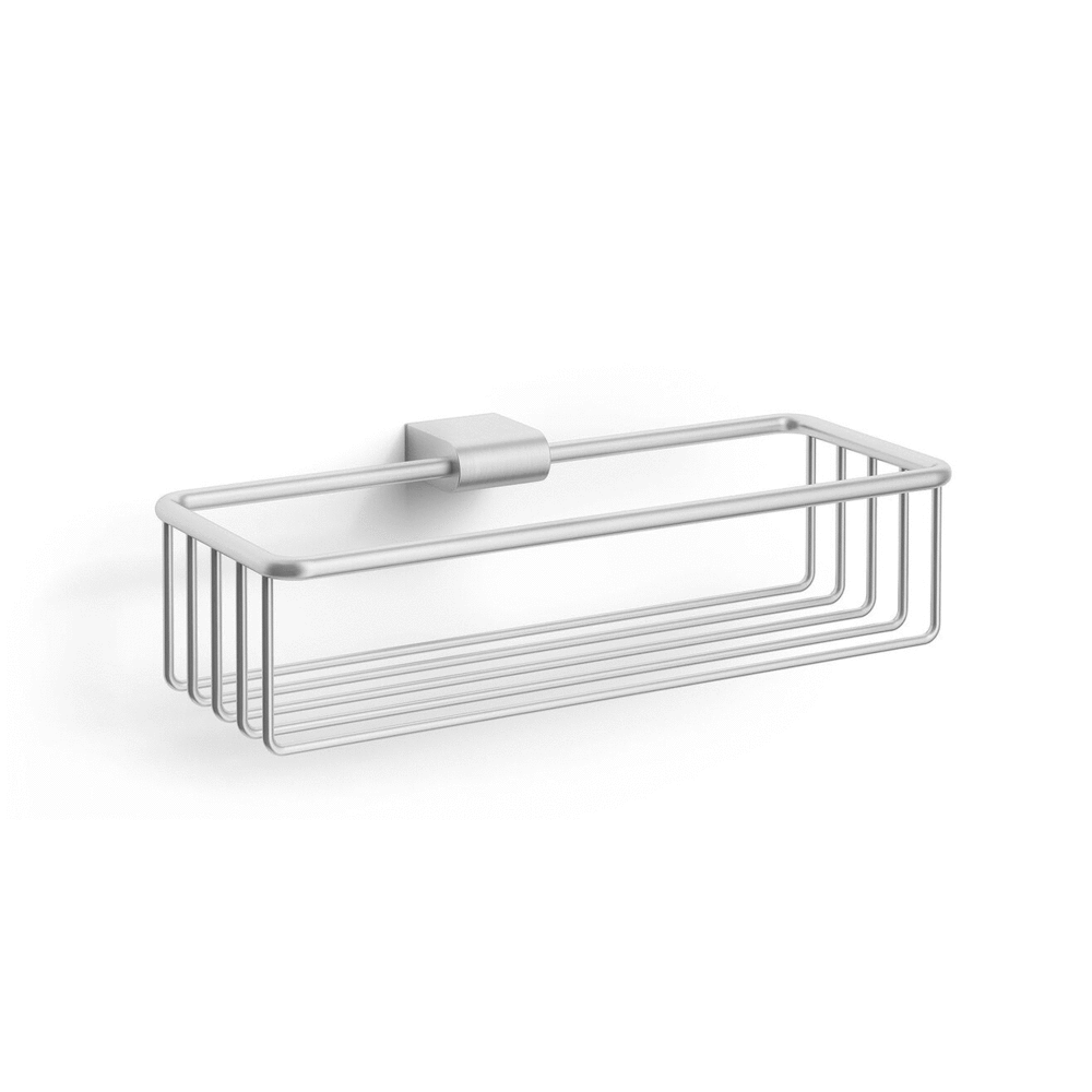 Zack Atore Brushed Wall Shower Basket, Small, 40425