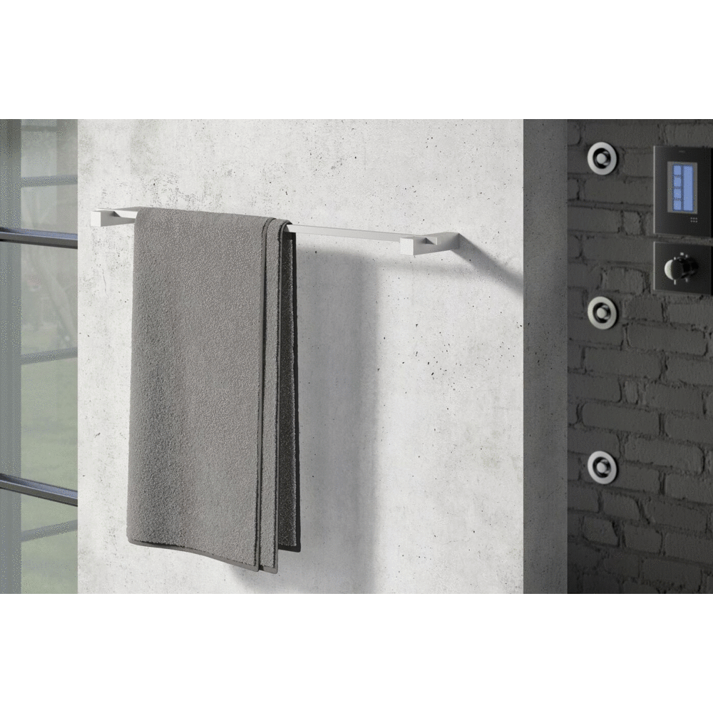 Zack Carvo Brushed Stainless Steel 66 cm Towel Rail 40482